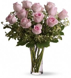 Pretty Pink Roses by the Dozen