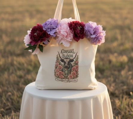 Cowgirl in Bloom Tote Bag 