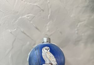 Moonlit Feather Ornament