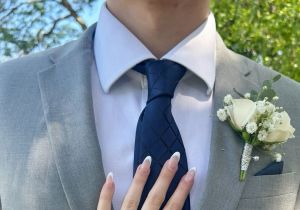 Moonlit Promise Corsage & Boutonniere Pair