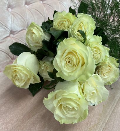 White Roses by the Dozen