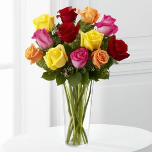 The Bright Spark Rose Bouquet