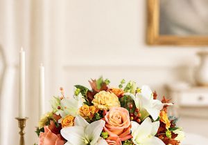 Teleflora's Harvest Shimmer Centerpiece
