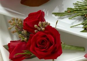 The Red Spray Rose Boutonnière