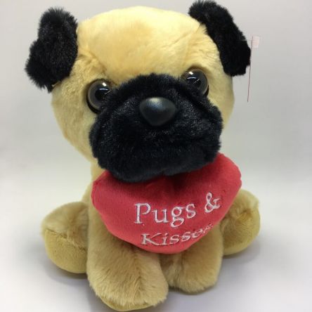 pugs and kisses stuffed animal