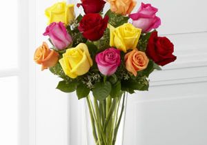 The Bright Spark Rose Bouquet