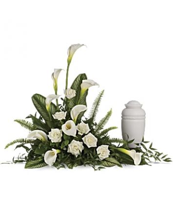 Stately Lilies Cremation Tribute